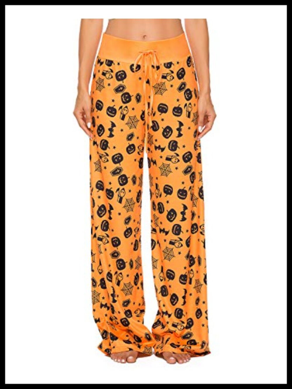 Women's Halloween Pajama Pants Soft Stretchy High-Waist Lounge Bottoms
